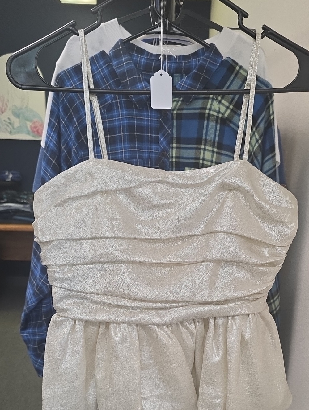 a new day Ivory Smocked Bodice Dress